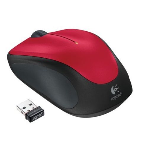 Logitech M235 bezdrôtová myš - červená 910-002496