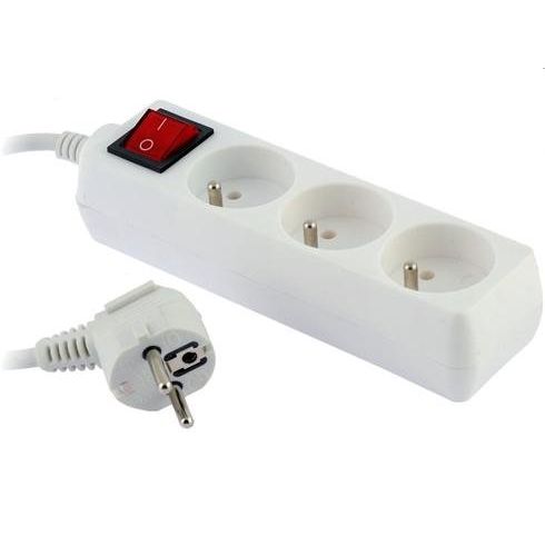 OEM Predlzovaci kabel 230V 10m (3zás. + vypínač) PP3K-10