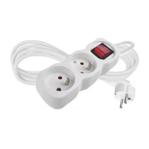 EMOS Predlzovaci kabel 16A (2zás. + vypínač) 2M P1212
