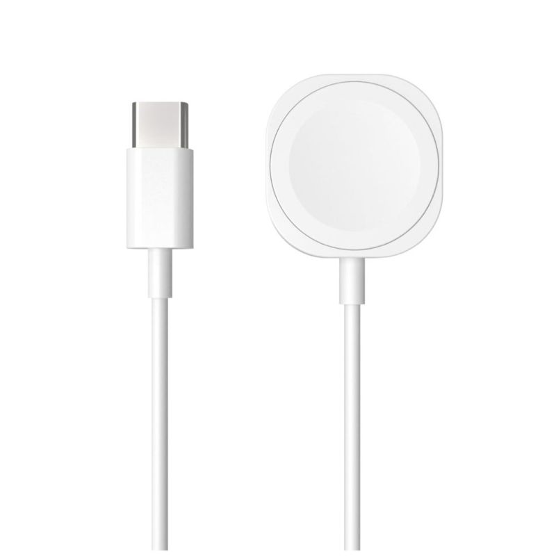 FIXED USB-C nabíjací kábel pre Apple Watch, biely FIXDW-AW-C