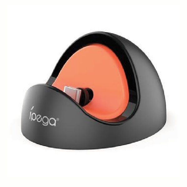 iPega SW2041 Mini Nabíjací Dok pro Nintendo Switch Lite, Nintendo Switch, Nintendo Switch 2, BlackRed PG-SW2041