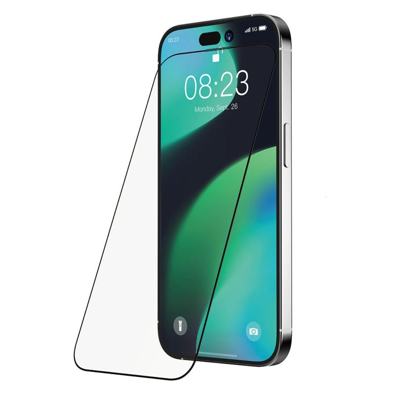 Devia ochranné sklo Van Series Anti-Static pre iPhone 14 Pro Max - Black Frame 6938595371363