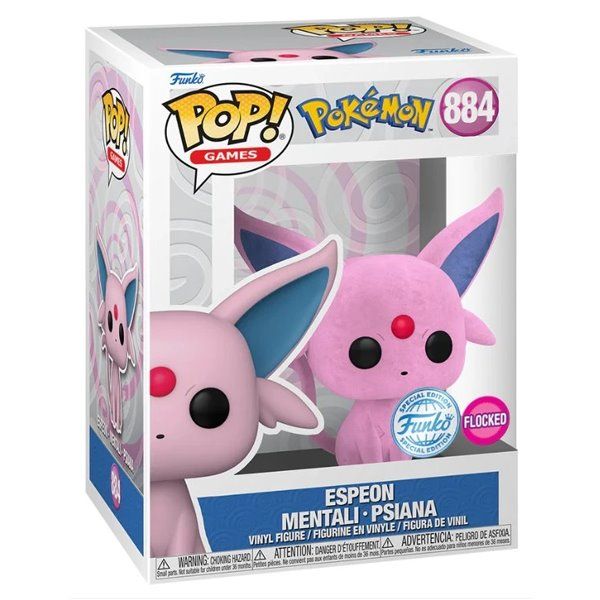 POP! Games: Espeon Mentali Psiana (Pokémon) Special Edition (Flocked) POP-0884