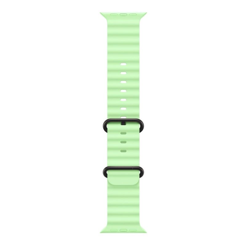 Apple Watch 49mm Neon Green Ocean Band - Black Titanium Finish MGCL4ZMA