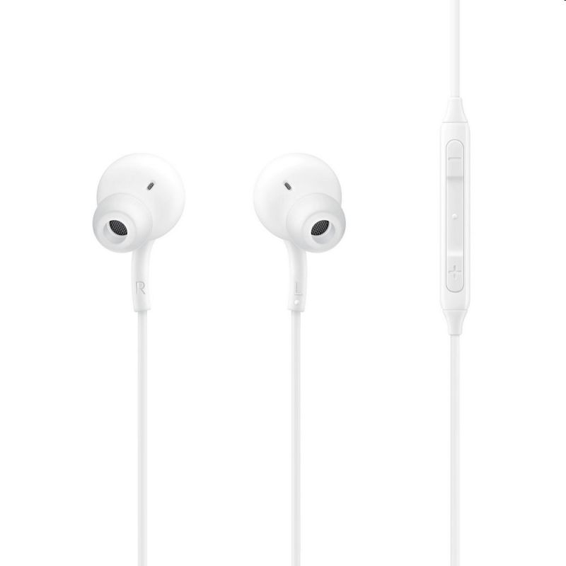 Samsung stereo sluchátka EO-IC100BWE, USB-C, bílá-Rozbalené