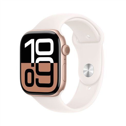 Apple Watch Series 10 GPS 42mm Rose Gold Aluminium Case with Light Blush Sport Band - SM *Vystavený* 3N490ZA