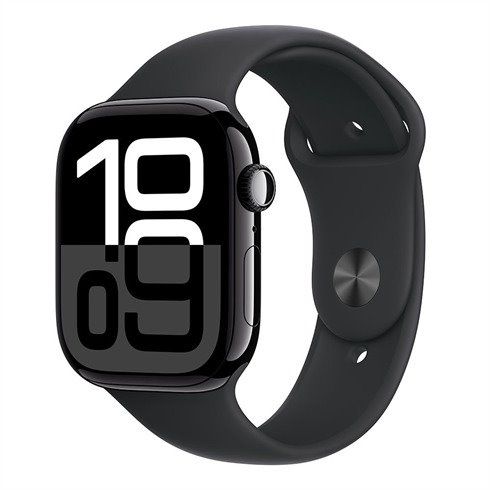 Apple Watch Series 10 GPS 46mm Jet Black Aluminium Case with Black Sport Band - SM *Vystavený* 3N496ZA