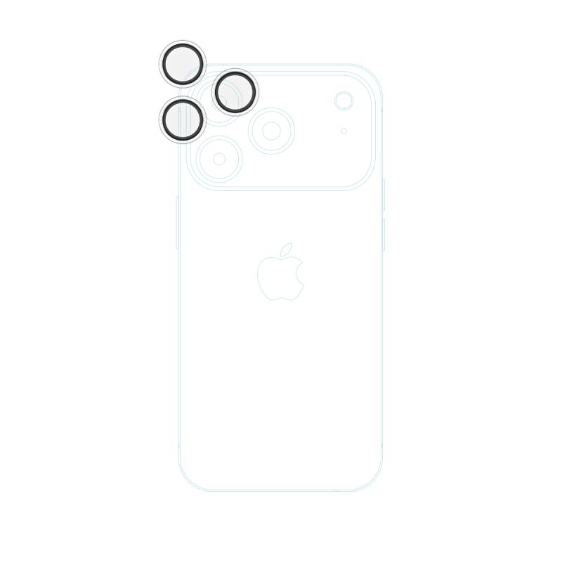 iStores by Epico Epico Glass Lens Protectors Číry obraz s jednokrokovým aplikátorom iPhone 17 Pro17 Pro Max 94112151000005