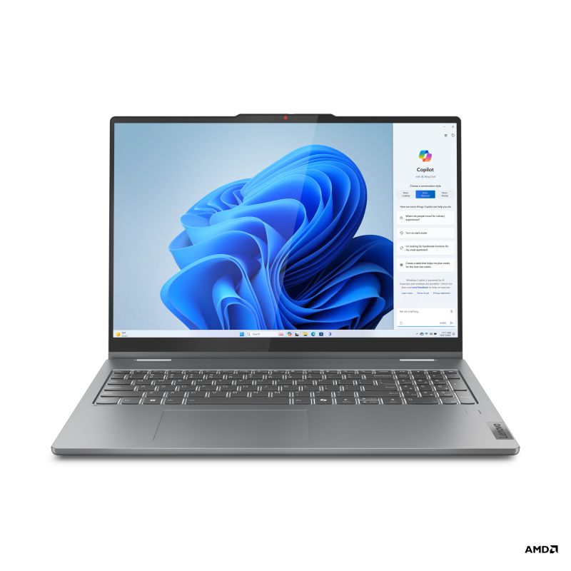 Lenovo IdeaPad 5 2v1 16AKP10 Ryzen AI 5 340 16GB 1TB-SSD 16"WUXGA IPS Touch GL IntegRadeon PEN Win11Home Luna Grey 83KU000MCK