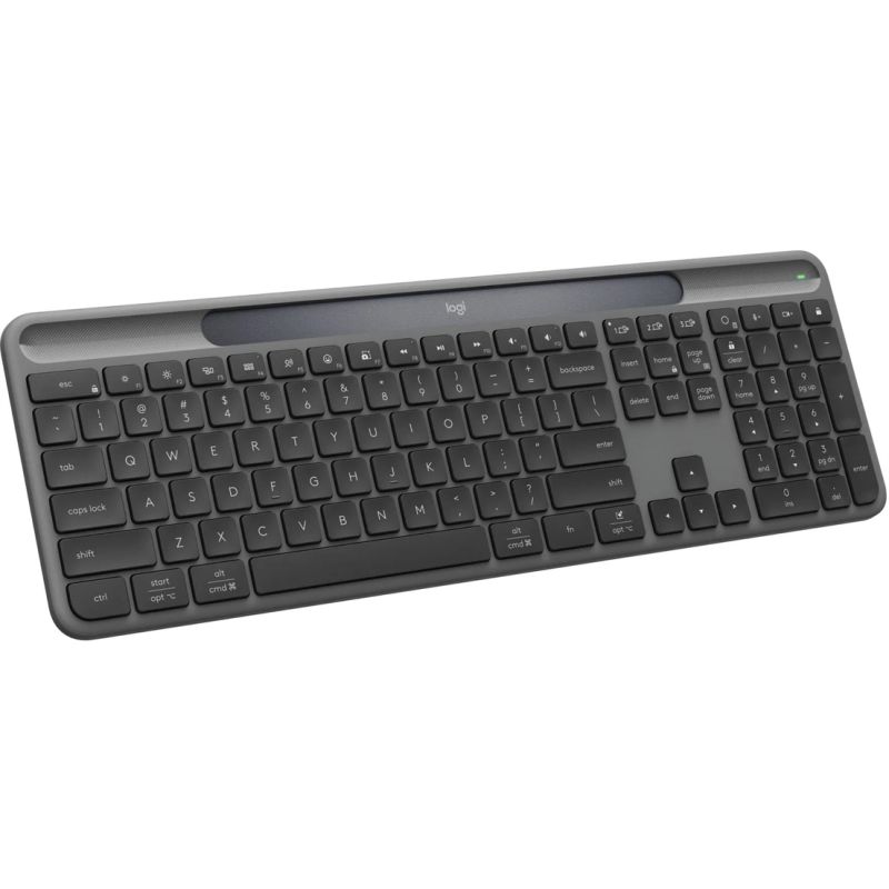 Logitech K980 - bezdrôtová solárna klávesnica, slim, grafitová - US