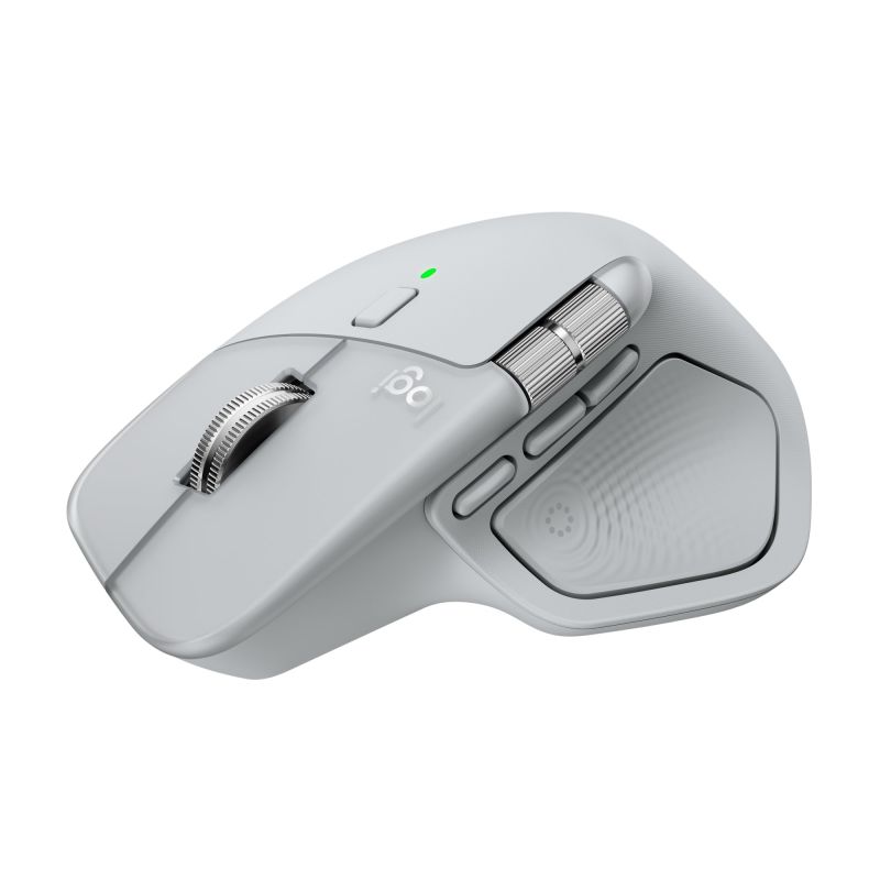 Logitech MX Master 4 - výkonná bezdrôtová myš - sivo biela