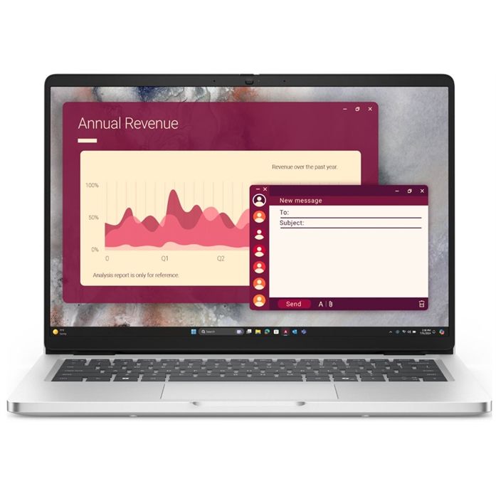 Dell Pro 14 PC14250 U7-255U 16GB 512GB SSD 14" FHD+ IR Cam & Mic FgrPr 3 Cell 65W WLAN Backlit Kb W11Pro 3Y ProSpt XJH4H