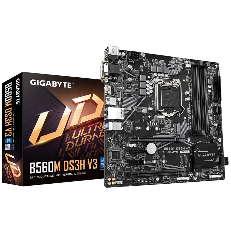 Gigabyte B560M DS3H V3, Intel B560, LGA1200, 4xDDR4, mATX, (POUZITA) B560M DS3H V3#baz