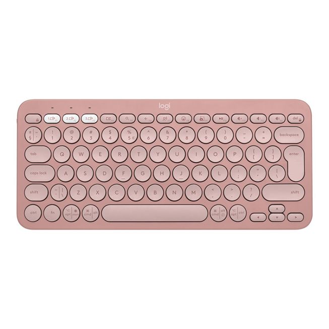 Logitech K380s Pebble Keys 2 - Bluetooth klávesnica - ružová - US 920-011853