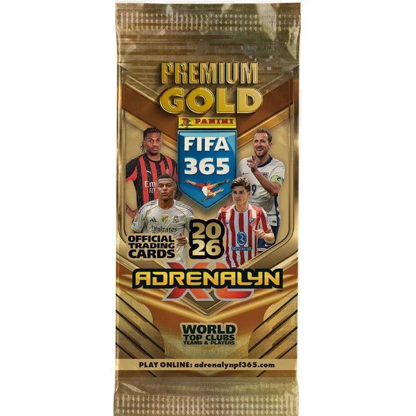 PANINI FIFA 365 20252026 ADRENALYN karty GOLD PACKET 01-8932