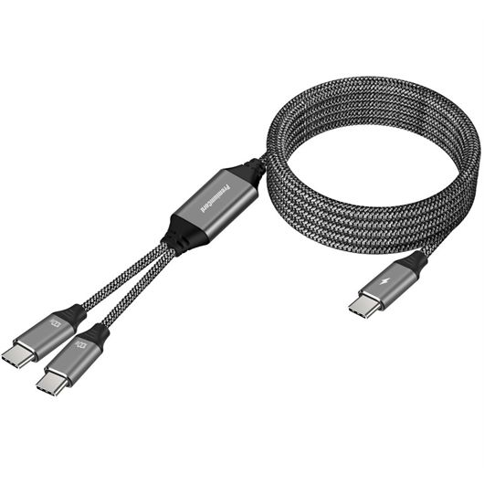 PremiumCord USB-C Inteligentný rýchlo nabíjací zo smart napájaním kábel 1m