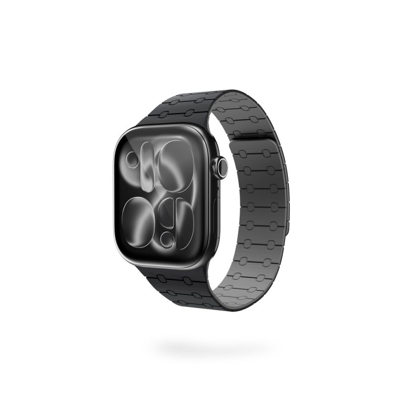 Epico Magnetic+ Silikonový remienok pre Apple Watch SE (44mm)Series 1-9 (424445mm) 10-11 (46mm)Ultra (49mm) - čierna 63418101300005
