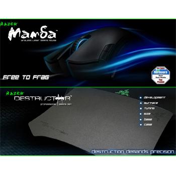 AKCIA - Razer Mamba 5600dpi + Razer Destructor