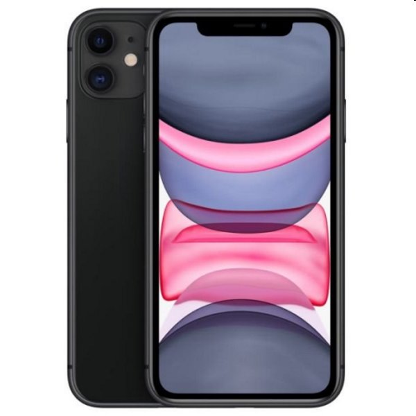 Apple iPhone 11, 128GB, čierna, Trieda A - použité, záruka 12 mesiacov