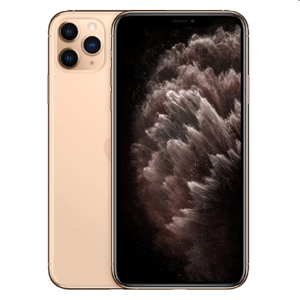 Apple iPhone 11 Pro Max, 64GB, zlatá, Trieda C - použité, záruka 12 mesiacov