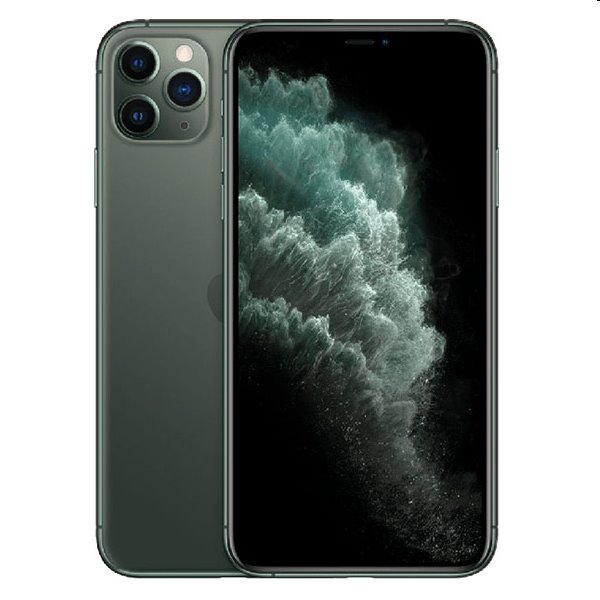 Apple iPhone 11 Pro Max, 64GB, polnočná zelená, Trieda B - použité, záruka 12 mesiacov