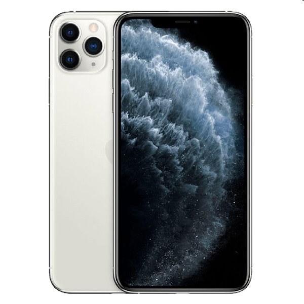 Apple iPhone 11 Pro Max, 64GB, strieborná, Trieda C - použité, záruka 12 mesiacov