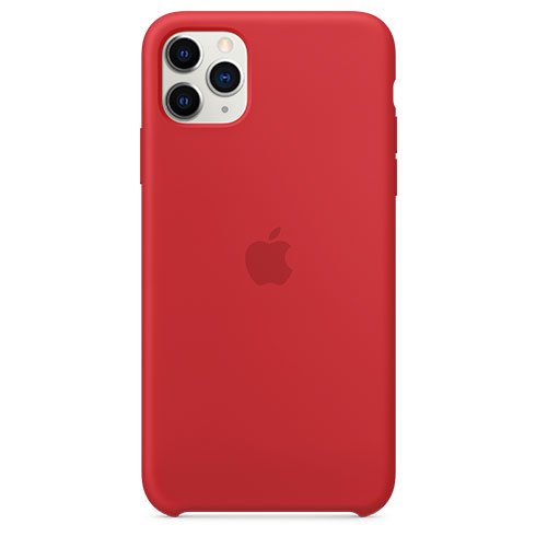 Apple iPhone 11 Pro Max Silicone Case, (PRODUCT) red MWYV2ZMA