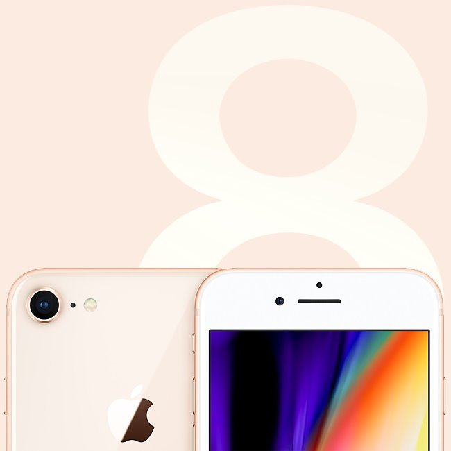 Apple iPhone 8, 256GB, zlatá, Trieda A - použité, záruka 12 mesiacov