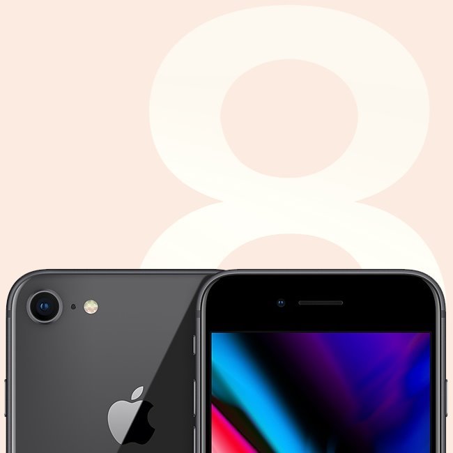 Apple iPhone 8, 256GB, kozmická sivá, Trieda C - použité, záruka 12 mesiacov