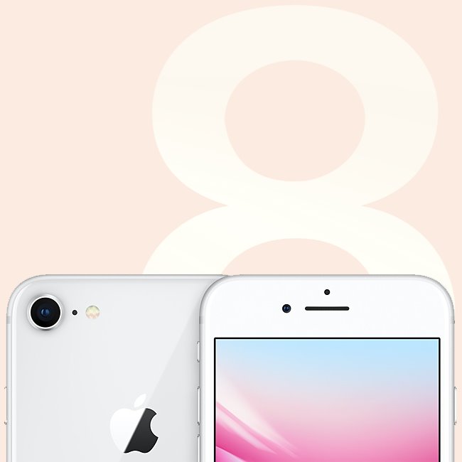 Apple iPhone 8, 64GB | Silver, Trieda A - použité, záruka 12 mesiacov