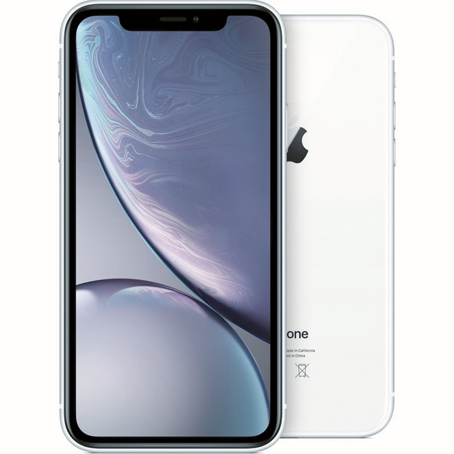 Apple iPhone XR, 128GB, biela, Trieda C - použité, záruka 12 mesiacov