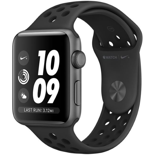 Apple Watch Nike+, Series 3, 42mm, čierna, Trieda A+ - použité, záruka 12 mesiacov