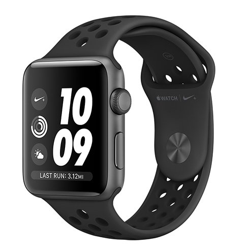 Apple Watch Nike+ GPS, Series 3, 42mm kozmická sivá Aluminium Case with Anthracite/čierna Nike Sport Band