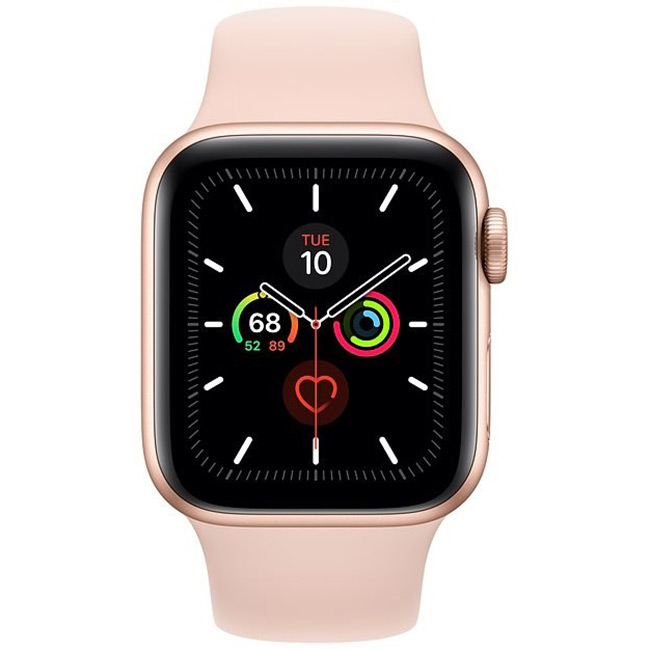 Apple Watch Series 5 GPS, 40mm zlatá Aluminium Case with ružová Sand Sport Band