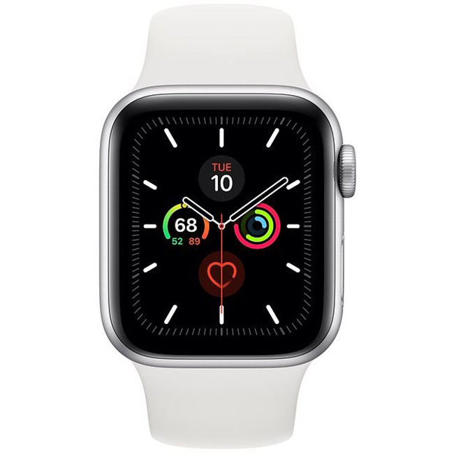 Apple Watch Series 5 GPS, 44mm, strieborná, Trieda B - použité, záruka 12 mesiacov Apple Watch Series 5 GPS, 44mm, strieborná, Trieda B - použité, záruka 12 mesiacov