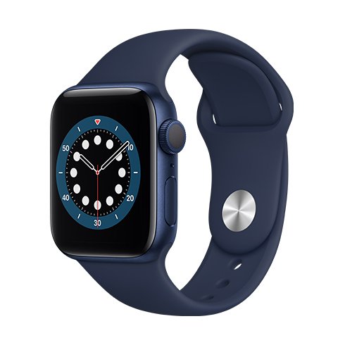 Apple Watch Series 6 GPS, 40mm modrá, hliníkové puzdro, Trieda C - použité, záruka 12 mesiacov