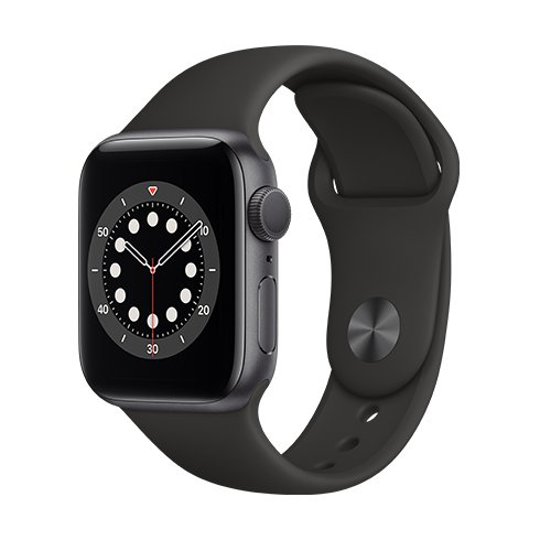 Apple Watch Series 6 GPS, 44mm Space Gray Aluminium Case, Trieda C - použité, záruka 1