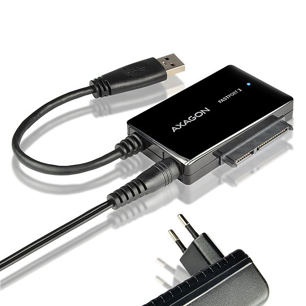 AXAGON ADSA-FP3, SATA 6G HDD FASTport3 redukcia, AC adaptér, USB 3.0 ADSA-FP3