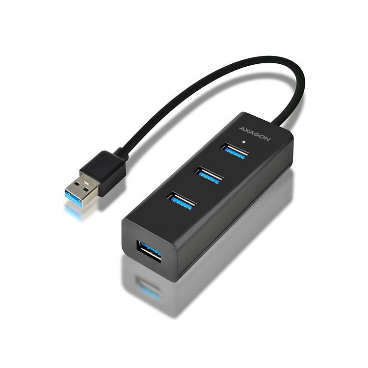 E-shop AXAGON HUE-S2B 4x USB 3.0 hub s podporou rýchlonabíjania HUE-S2B