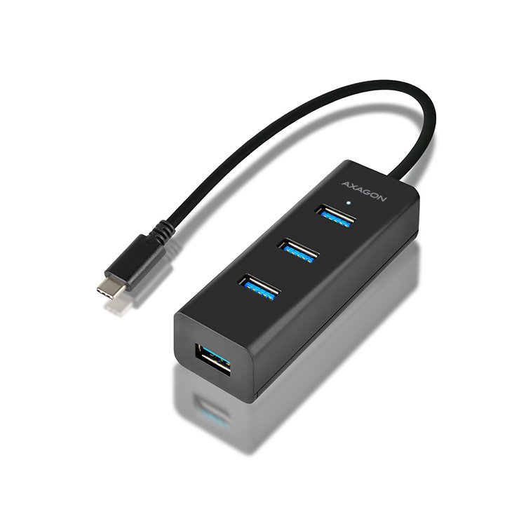 AXAGON HUE-S2C 4x USB 3.0 hub s podporou rýchlonabíjania