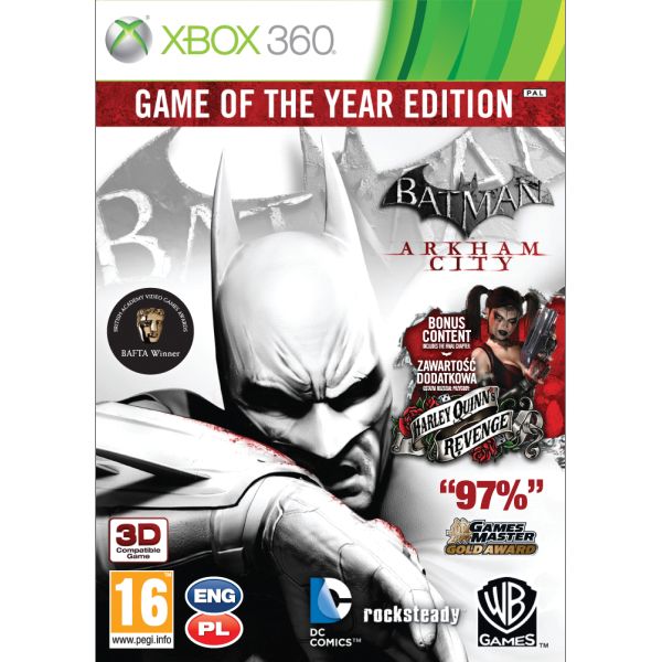 Batman: Arkham City (Game of the Year Edition) [XBOX 360] - BAZÁR (použitý tovar)