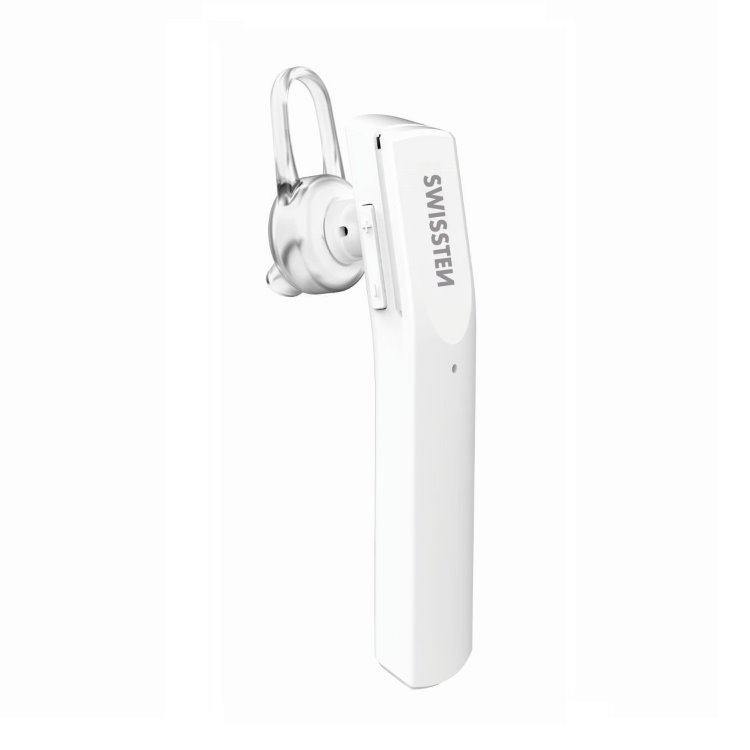 Bluetooth mono slúchadlá Swissten UltraLight UL-9, biele 51105100