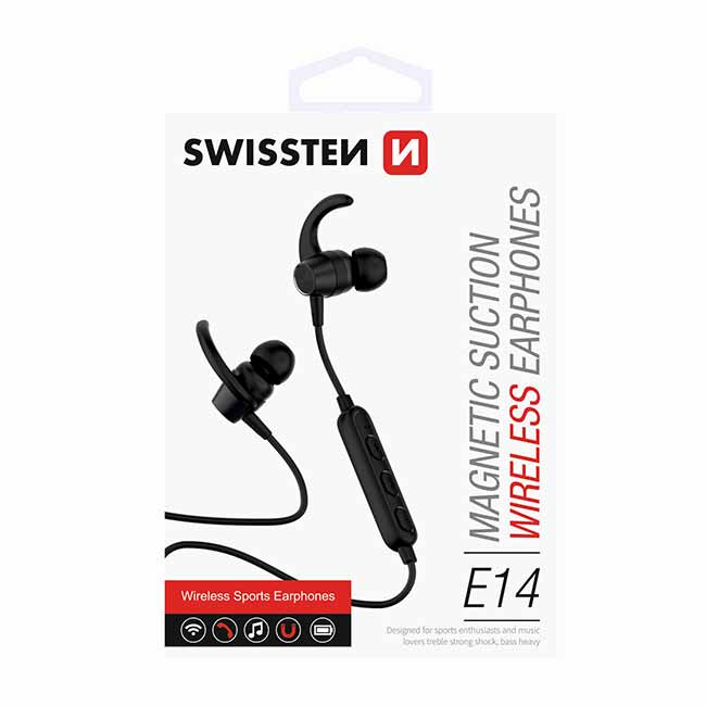 Darček - Bluetooth slúchadlá Swissten Active, čierne v cene 16,99 €