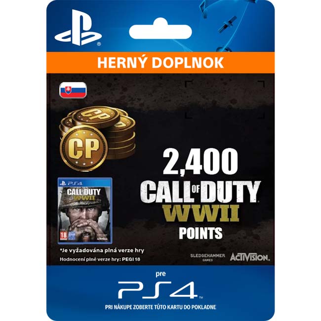 Call of Duty: WW2 Points - 2400 (SK)
