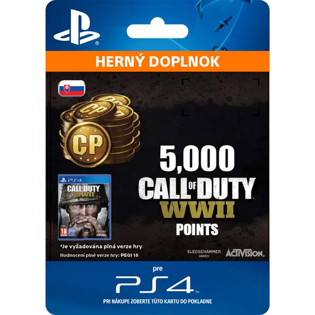 Call of Duty: WW2 Points - 5000 (SK)