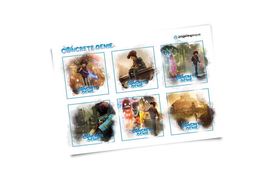 Darček - Concrete Genie nálepky v cene 4,99 €