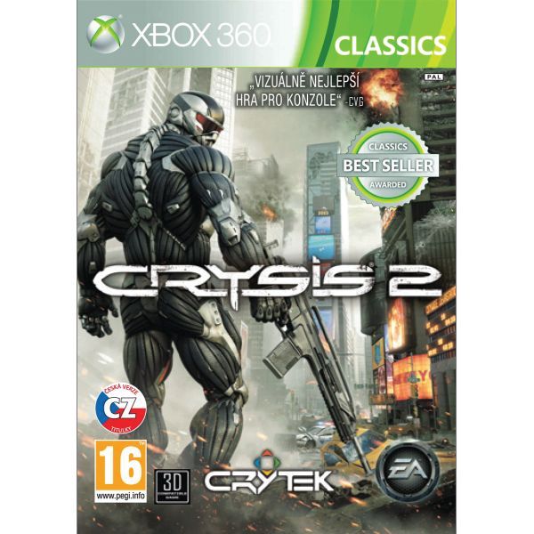 Crysis 2 CZ- XBOX360 - BAZÁR (použitý tovar)