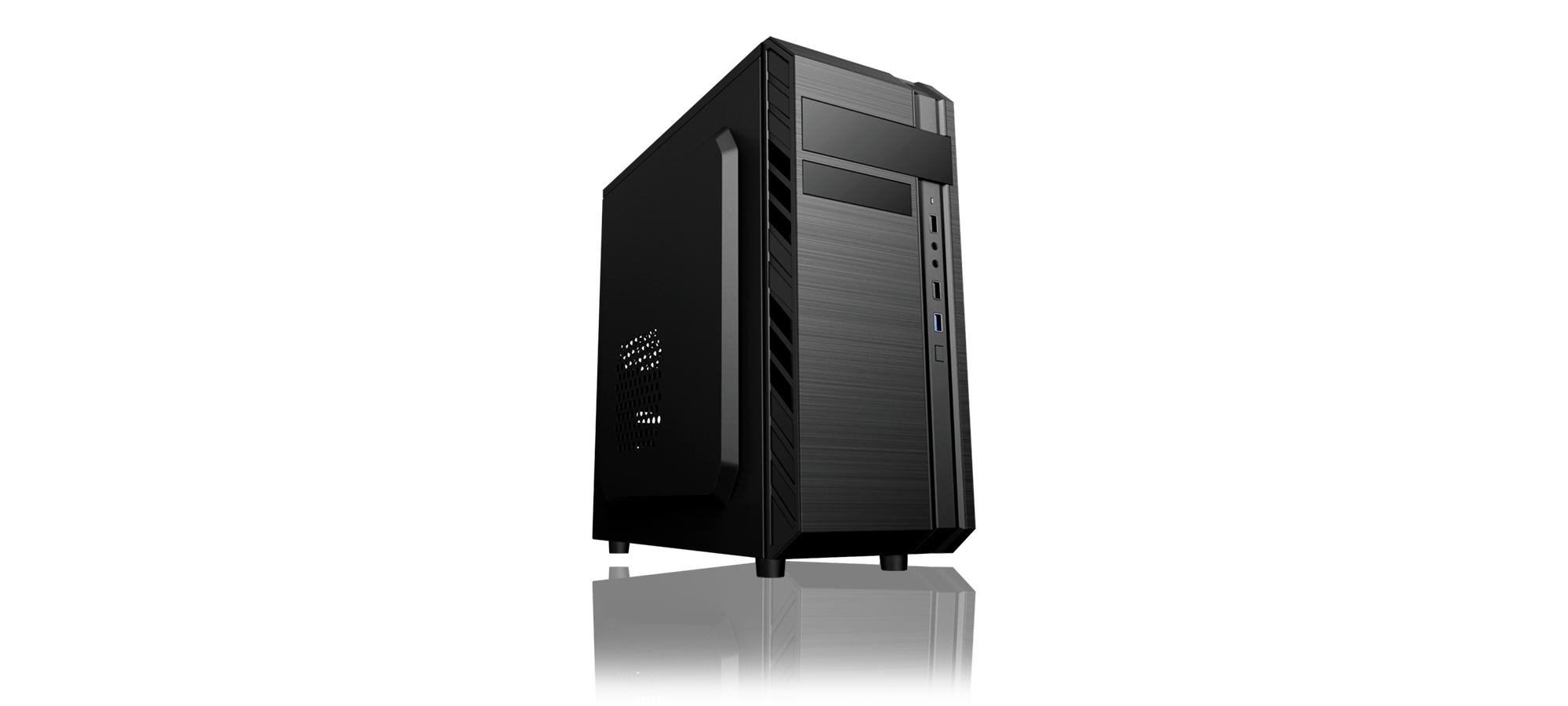 Eurocase skrinka ML X501 EVO, ATX, 1x USB 3.0, 2x USB 2.0, audio, čierna, bez zdroja MLX501BOOEVO