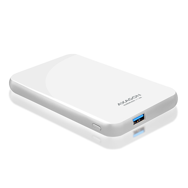 E-shop AXAGON EE25-S6 USB 3.0 externý box bez skrutiek, biela EE25-S6