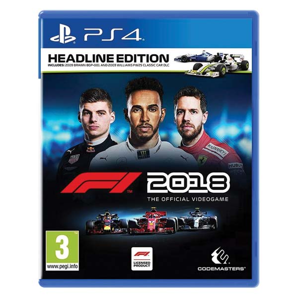 F1 2018: The Official Videogame (Headline Edition) [PS4] - BAZÁR (použitý tovar) vykup